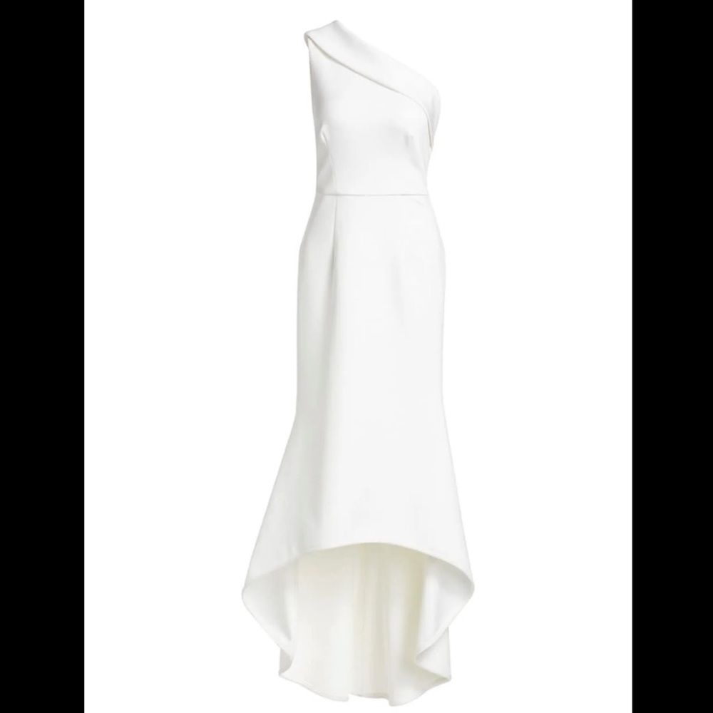 NWT Black Halo Cadencia One Shoulder Gown SIZE 14 $575